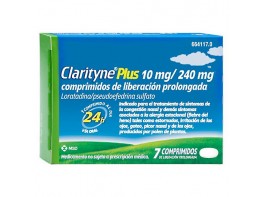 Imagen del producto Clarityne plus 10 mg/240 mg 7 comprimidos