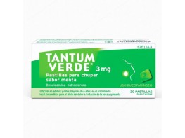 Imagen del producto Tantum verde sabor menta 20 pastillas