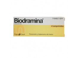 Imagen del producto Biodramina 4 comprimidos