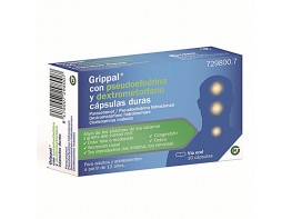 Imagen del producto Grippal con pseudoefredrina y dextrometorfano 16 cápsulas