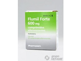 Imagen del producto Fluimucil forte 600 mg 20 comprimidosr efervescentes